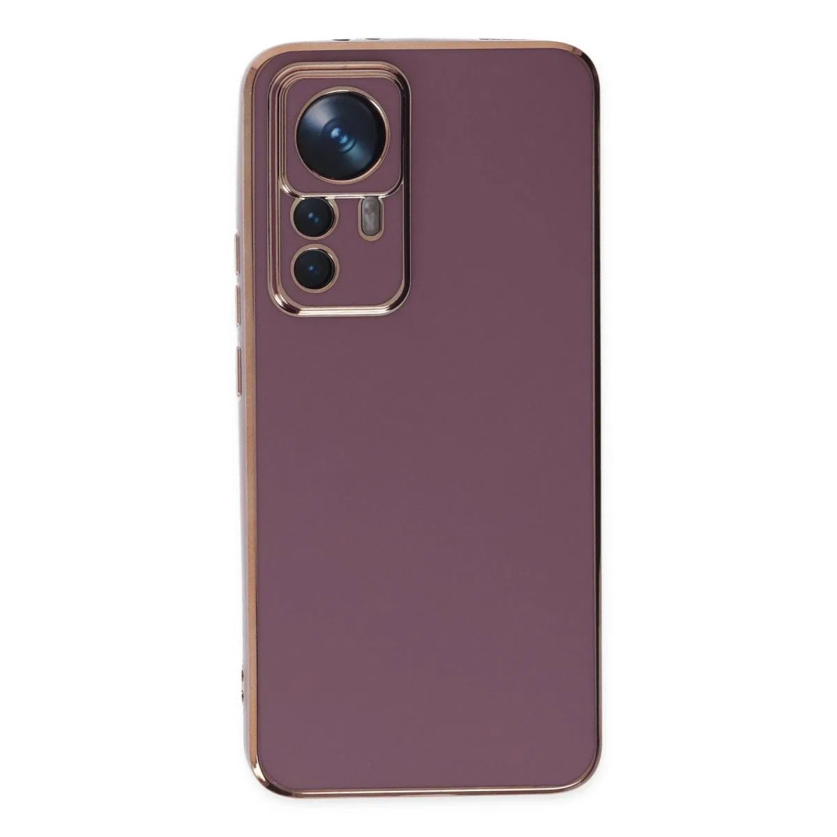 Xiaomi Mi 12t Pro Kılıf Volet Silikon - Mor görsel 2