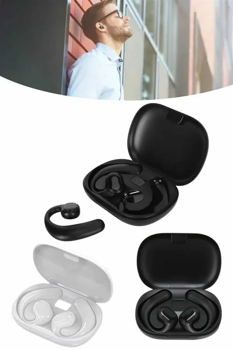 Bluetooth Kulaklık Küpeli Uzun Pil Ömrü Yüksek Ses Kaliteli Dijital Göstergeli görsel 3