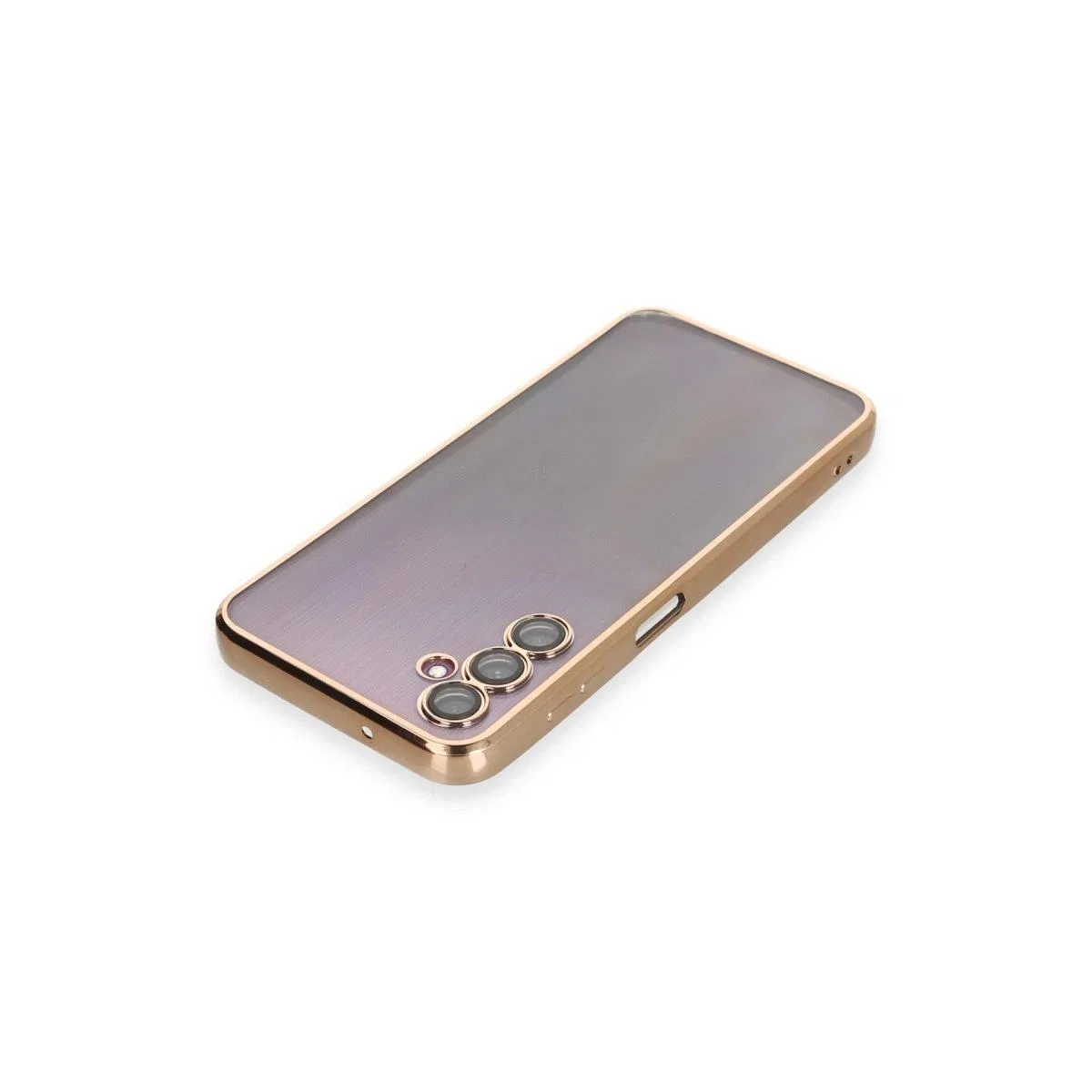 Samsung Galaxy A14 4g Kılıf Razer Lensli Silikon - Gold görsel 3