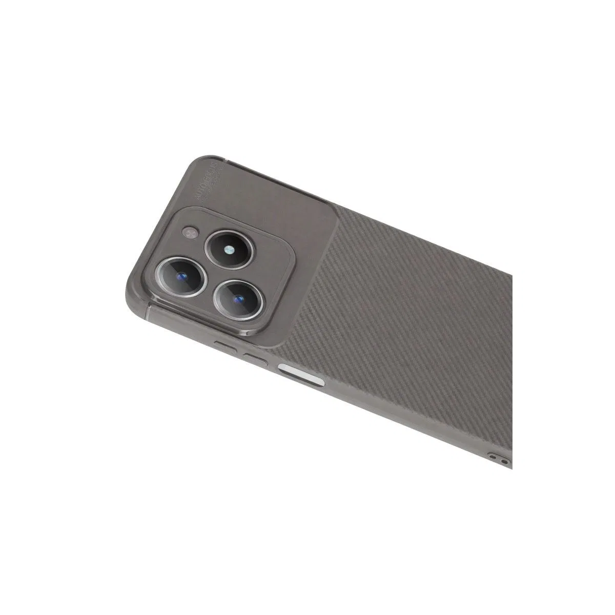 Realme C61 Kılıf Auto Focus Karbon Kapak - Gri görsel 2