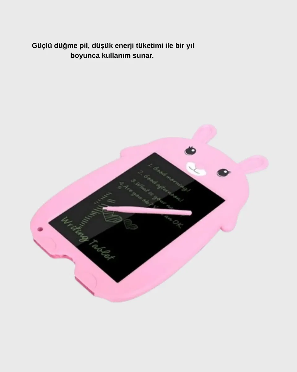 LCD Yazı Tableti 12 inç Tek Tuşla Silme Kilitli Çocuk Eğitim Çizim Tableti görsel 2