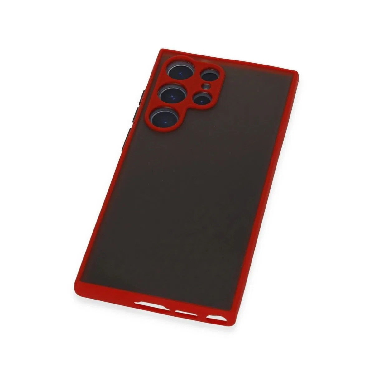 Samsung Galaxy S22 Ultra Kılıf Montreal Silikon Kapak - Kırmızı görsel 4