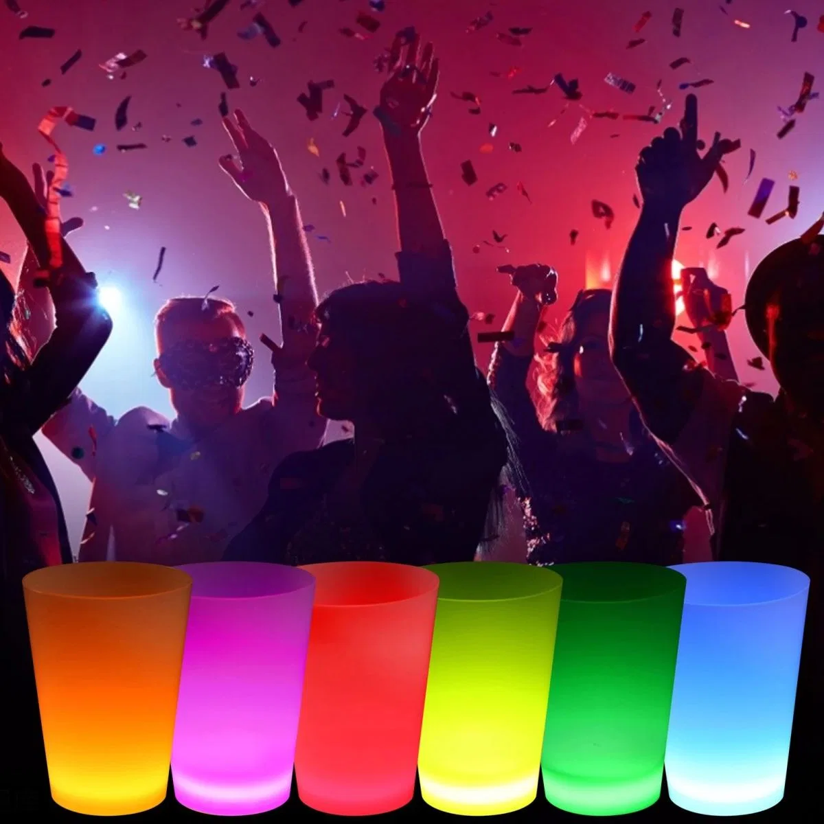 Neon Parti Glow Bardak 1. 5 Oz Karışık Renk 1 Adet Tekli
