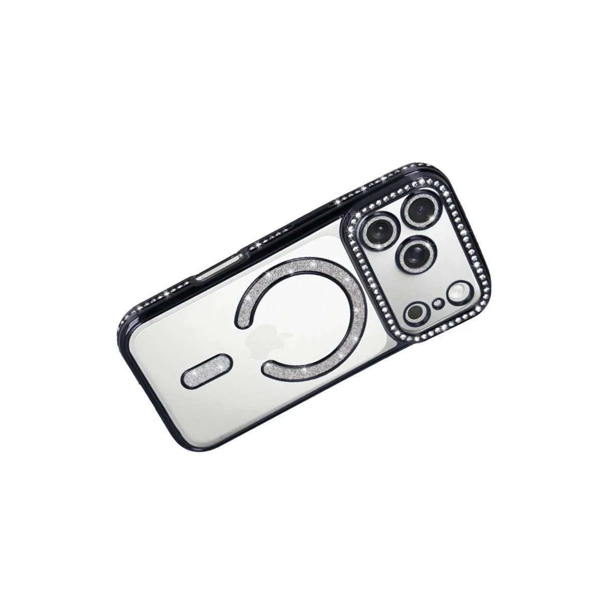 Apple İphone 17 Pro Max Joke Simli Magneticsafe Kılıf - Siyah görsel 4