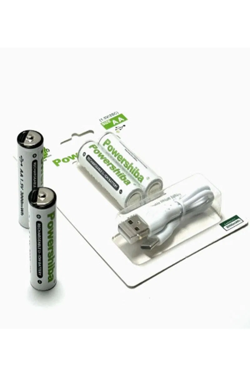 Şarj Edilebilir Pil Type-c Şarjlı Li-ıon Lityum Kalem Pil 2800mah/1. 5v/aa Şarjlı Pil