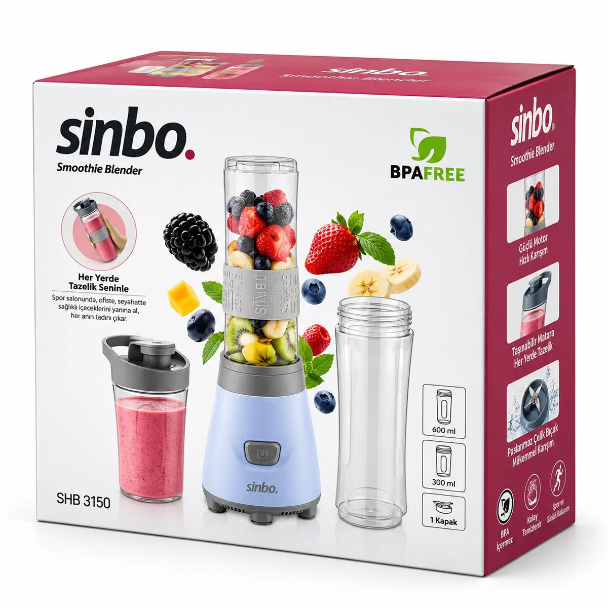 300W Smoothie Blender görsel 3