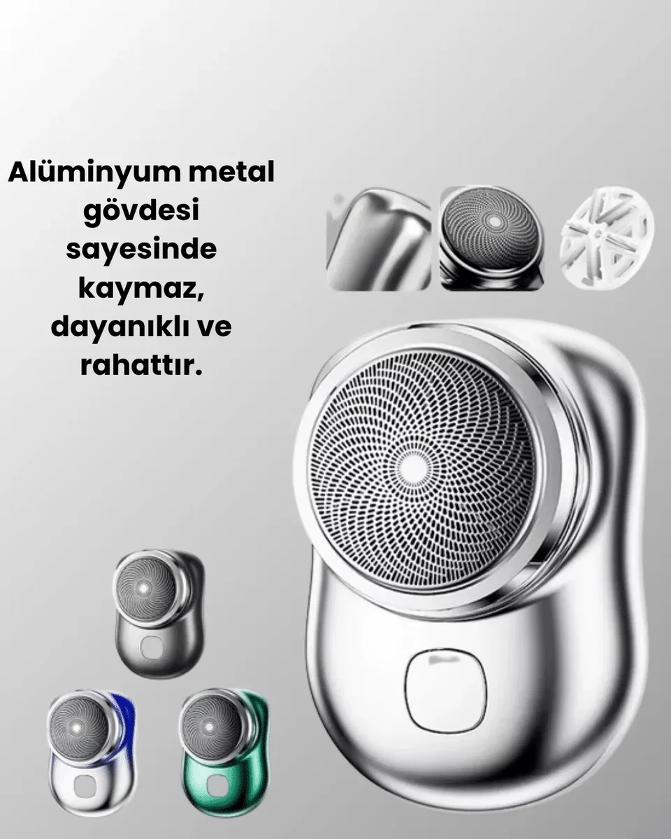 Mikro titreşim motorlu, düşük sesli, USB girişli tıraş makinesi görsel 4