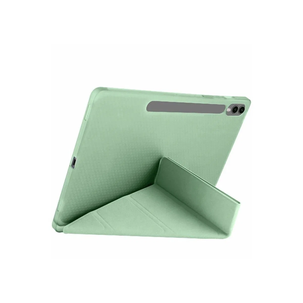 Samsung Galaxy X510 Tab S9 Fe 11 Kılıf Kalemlikli Mars Tablet Kılıfı - Açık Yeşil görsel 2