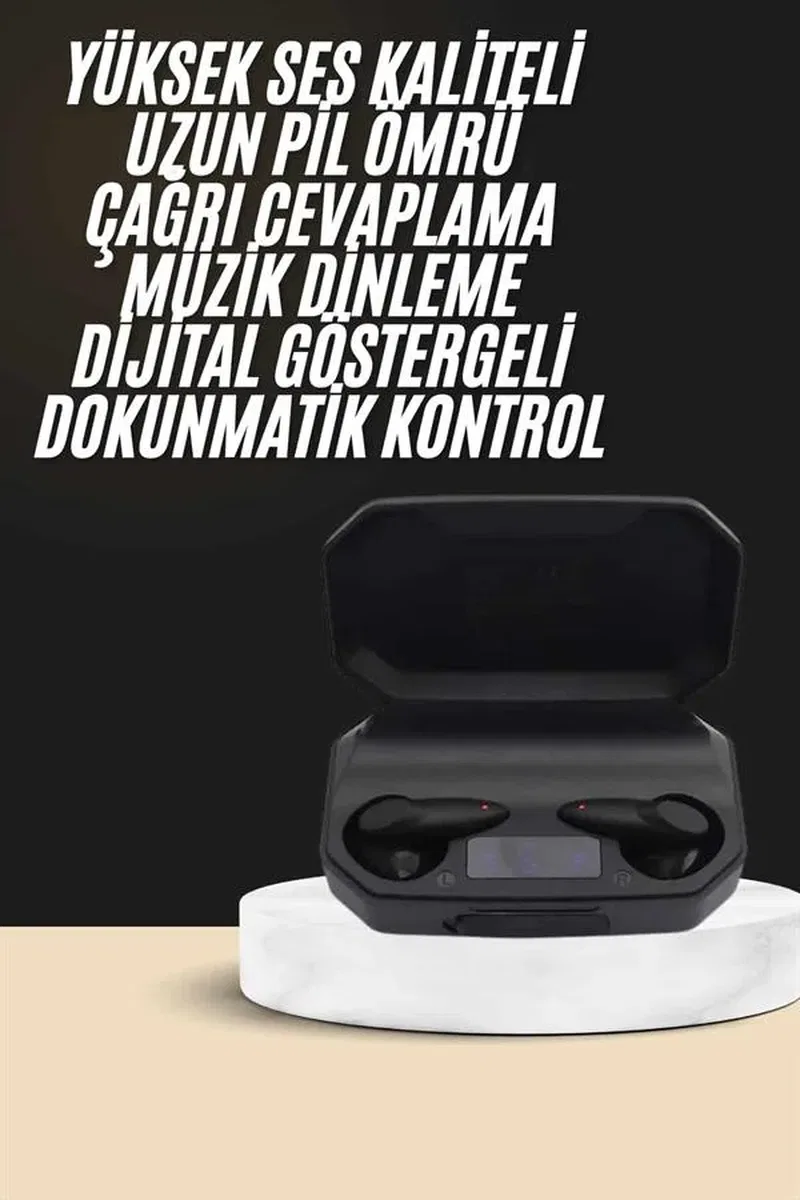 Kulak İçi Bluetooth Kulaklık Rgb Işıklı Çift Mikrofonlu iOS/Android Uyumlu BT 5. 2