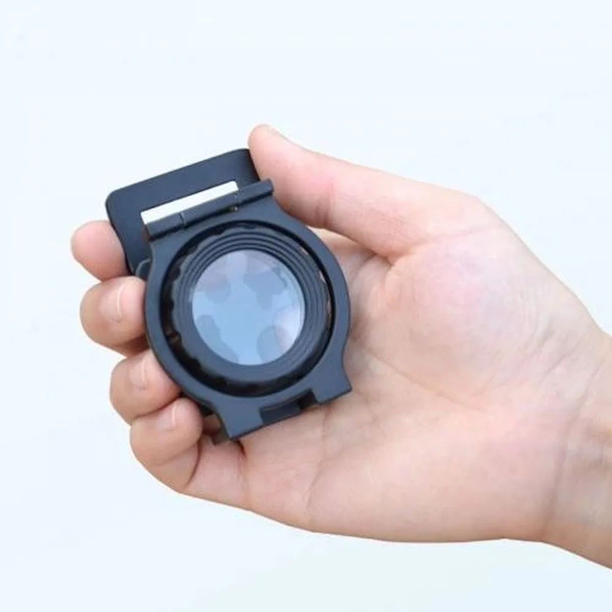 Tekstilciler Için Kumaş Kontrolü Büyüteç, katlanan, Metal 15x Büyütme görsel 3
