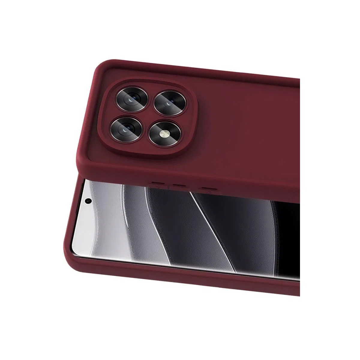 Xiaomi Redmi Note 15 4g Viera Silikon - Bordo görsel 2