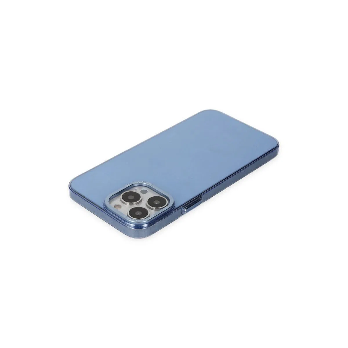 Apple İphone 14 Pro Kılıf Anka Pc Sert Metal Kapak - Mavi görsel 3
