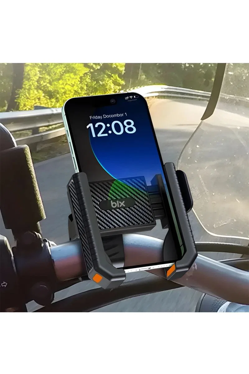 Gidon Bağlantılı Bisiklet Motosiklet İçin Esnek Abs 4-7. 8″ İnç Telefon Tutucu 360° Dönebilen Tasarım görsel 4