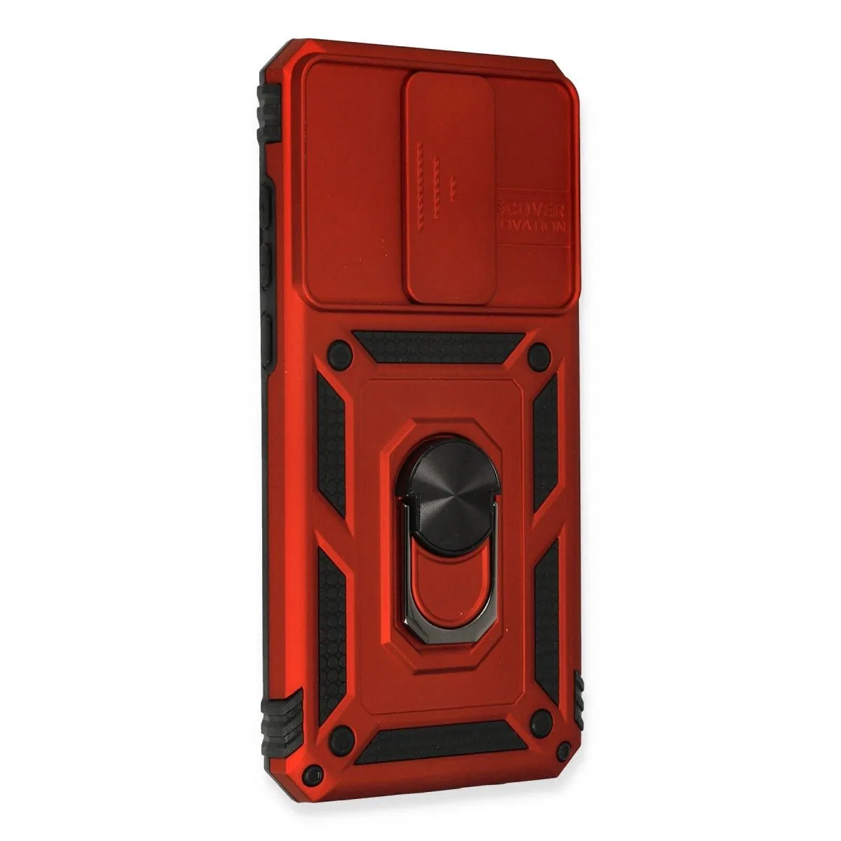 Xiaomi Redmi Note 8 Pro Kılıf Pars Lens Yüzüklü Silikon - Kırmızı görsel 2