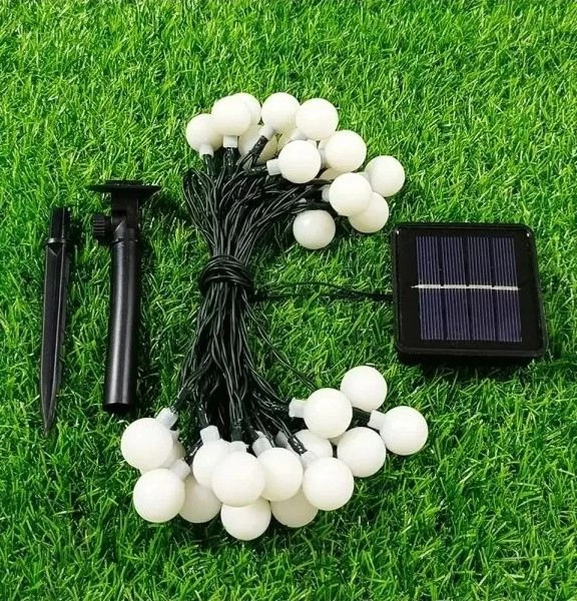 Solar 5m 28 Led Top Gün Işığı Siyah Kablolu görsel 2