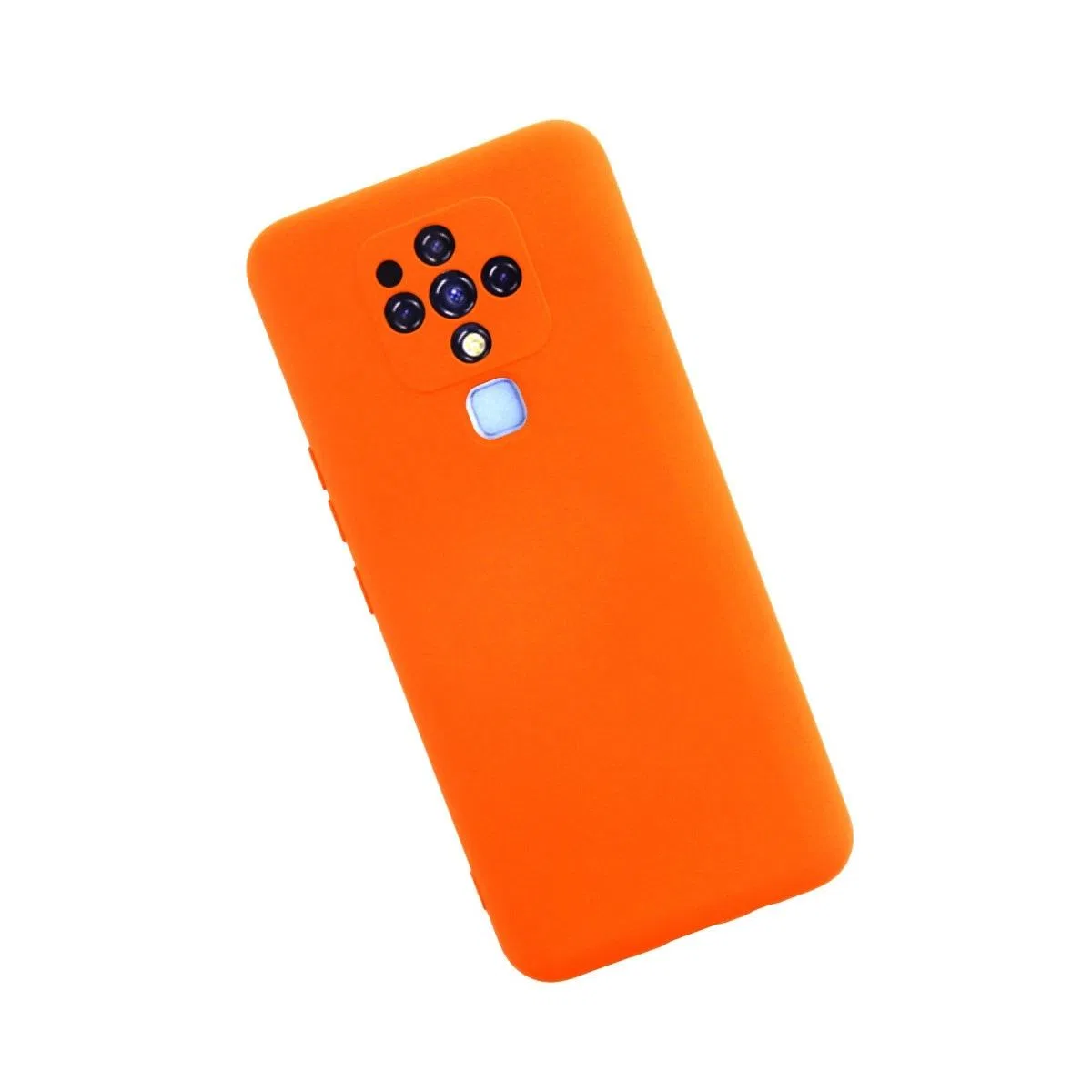 Tecno Camon 16 Kılıf Nano İçi Kadife Silikon - Turuncu görsel 2