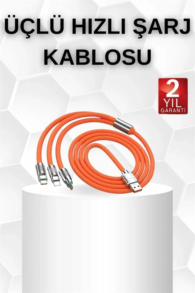 Android ve İOS Uyumlu 180 Derece Type-c Şarj Kablosu Yeni Nesil görsel 2