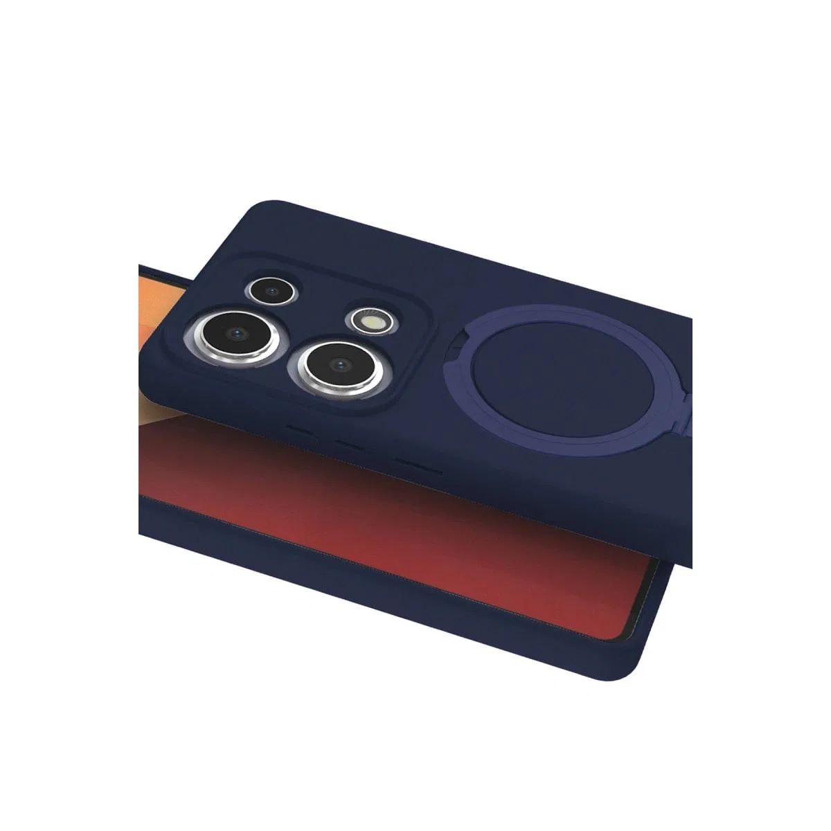 Xiaomi Redmi Note 13 Pro 4g Regal Magsafe Standlı Kapak - Lacivert görsel 3
