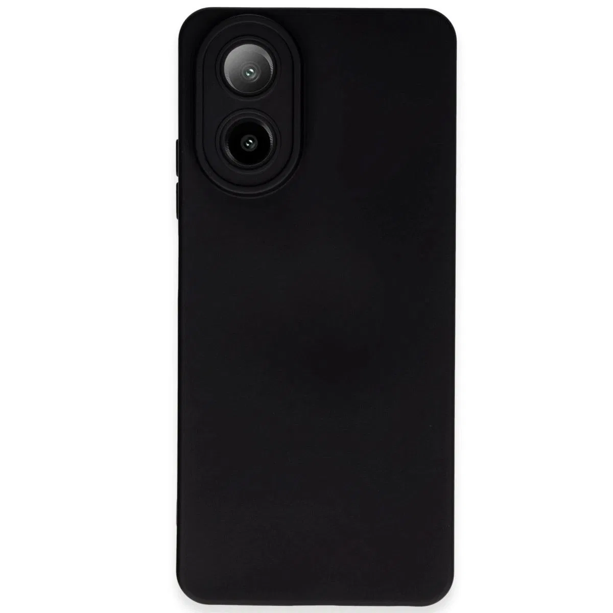 Oppo A38 Kılıf Nano İçi Kadife Silikon - Siyah