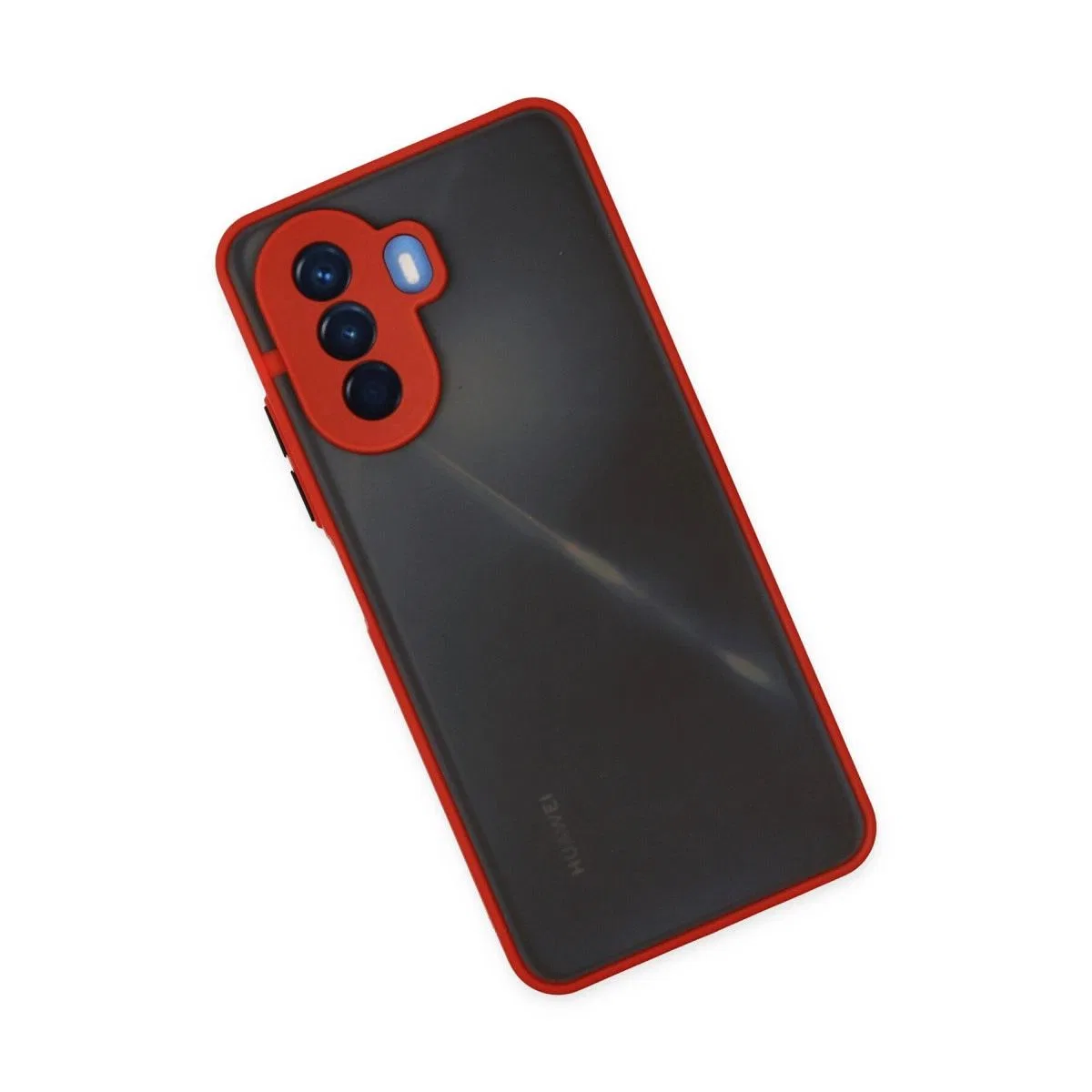 Huawei Nova Y70 Kılıf Montreal Silikon Kapak - Kırmızı görsel 3