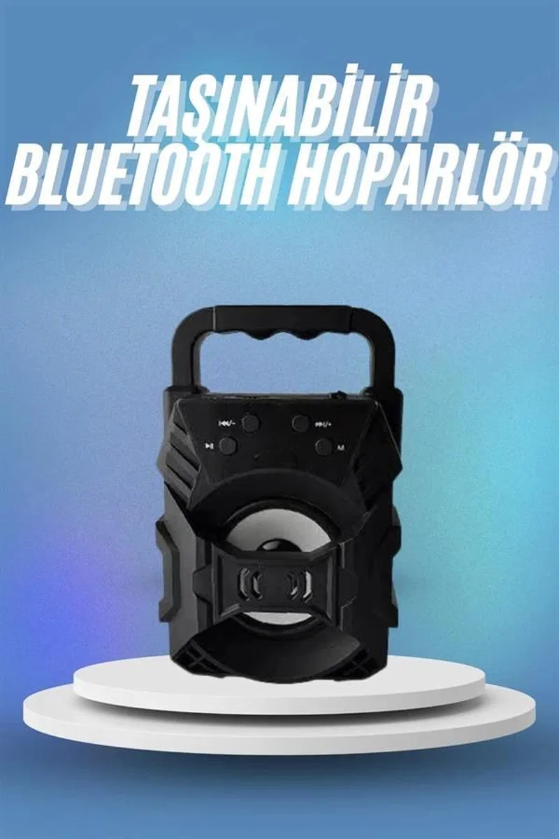 Bluetooth Hoparlör Android Ve İos Uyumlu Ses Bombası Usb Girişli Taşınabilir görsel 2