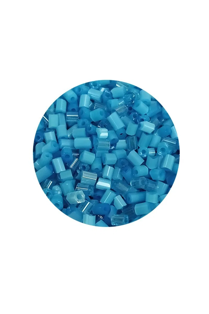 Kesme Cam Boncuk 2mm - 20 Gram - Mat Mavi -BNC338 görsel 2