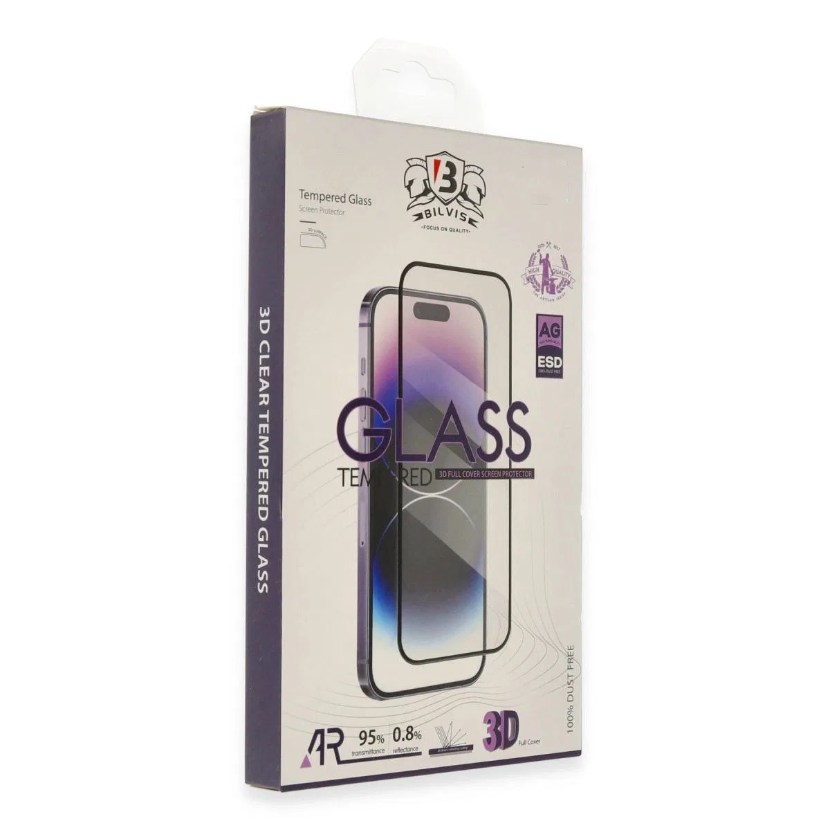Apple İphone 13 Pro Max Bilvis 3d Cam Ekran Koruyucu