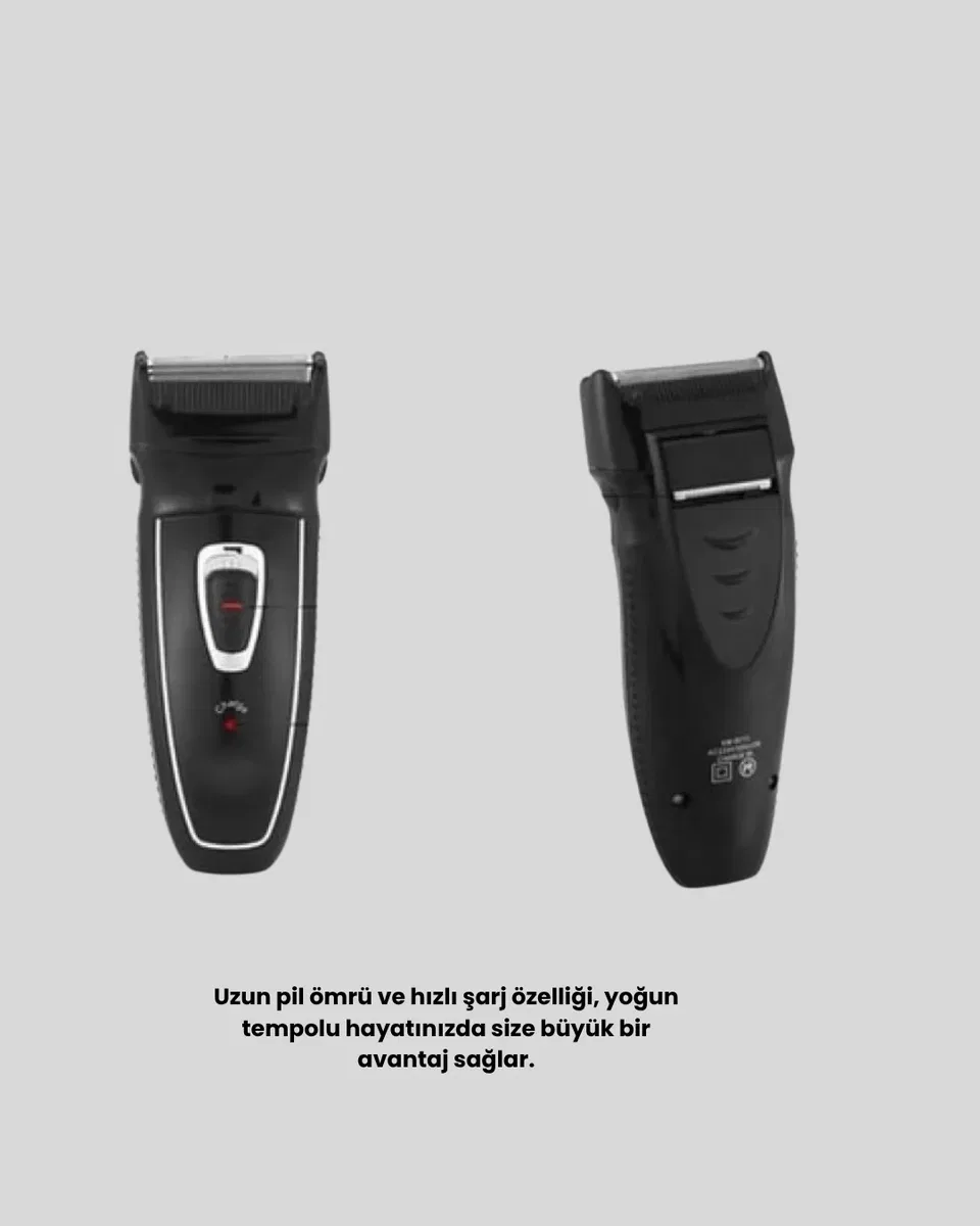 Uni Şarjlı Saç ve Sakal Kesme Makinesi – Sessiz Motor, 1–12 mm Ayarlanabilir Başlık görsel 3