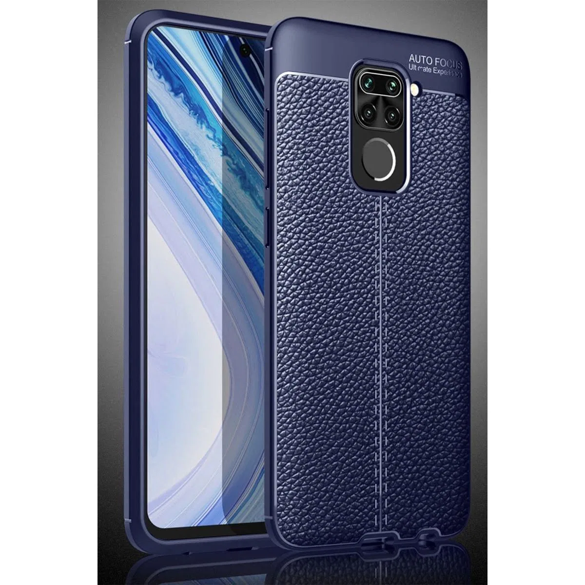 Xiaomi Redmi Note 9 Kılıf Auto Focus Kapak - Lacivert görsel 2