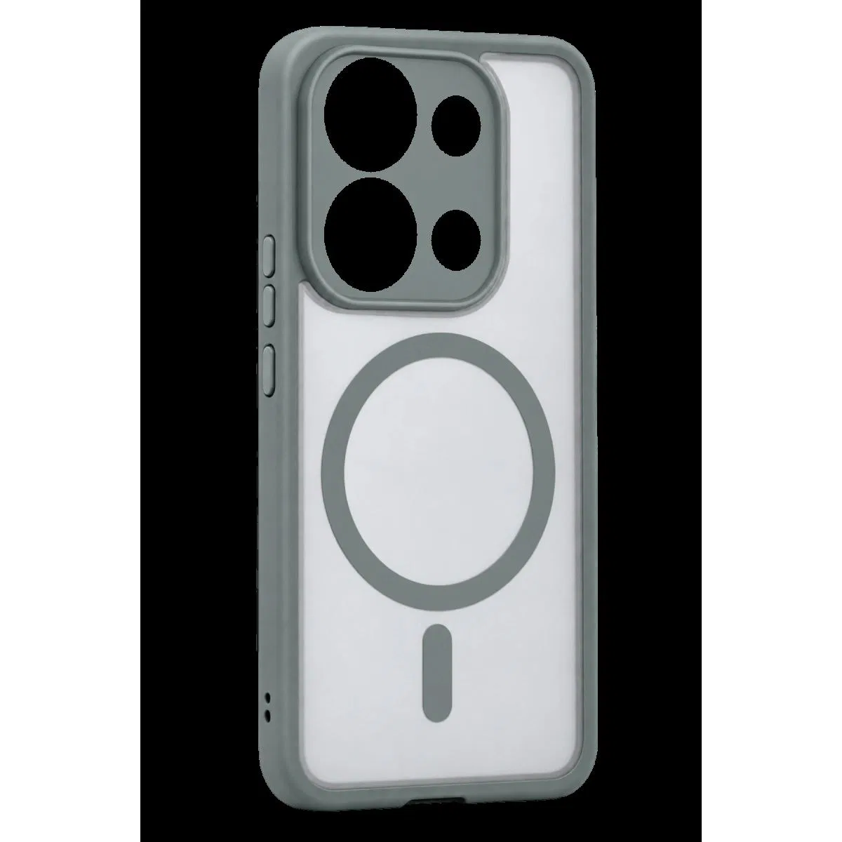 Xiaomi Redmi Note 13 4g Loji Magsafe Kapak - Gri