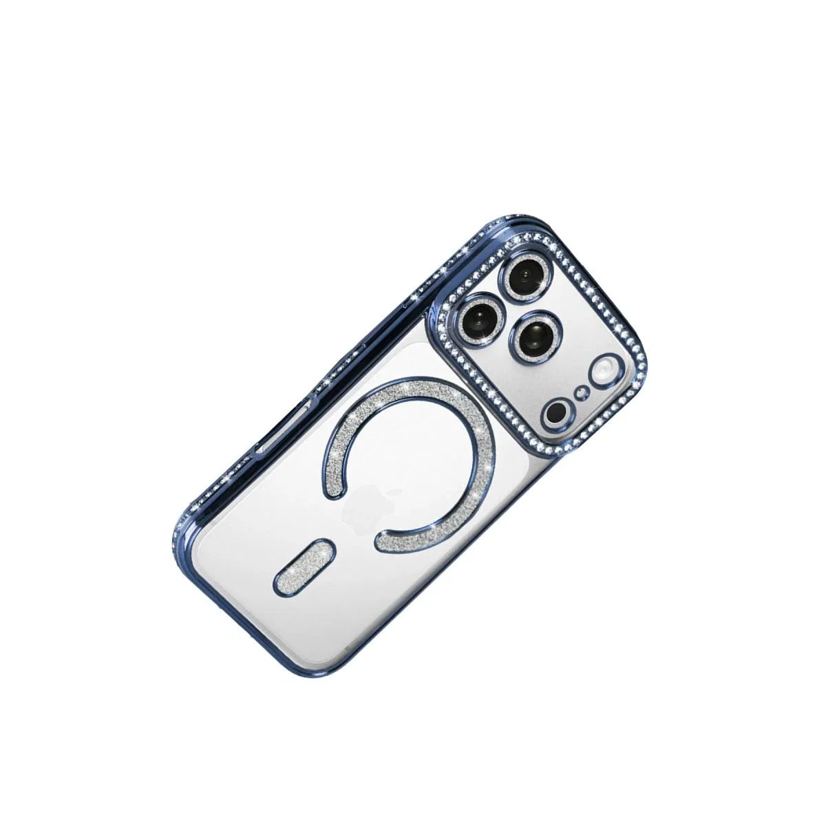Apple İphone 17 Pro Joke Simli Magneticsafe Kılıf - Mavi görsel 4