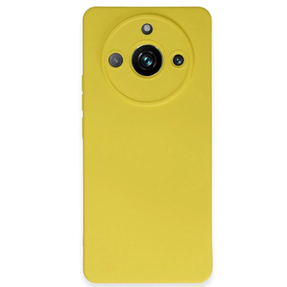 Realme 11 Pro Kılıf Nano İçi Kadife Silikon - Sarı