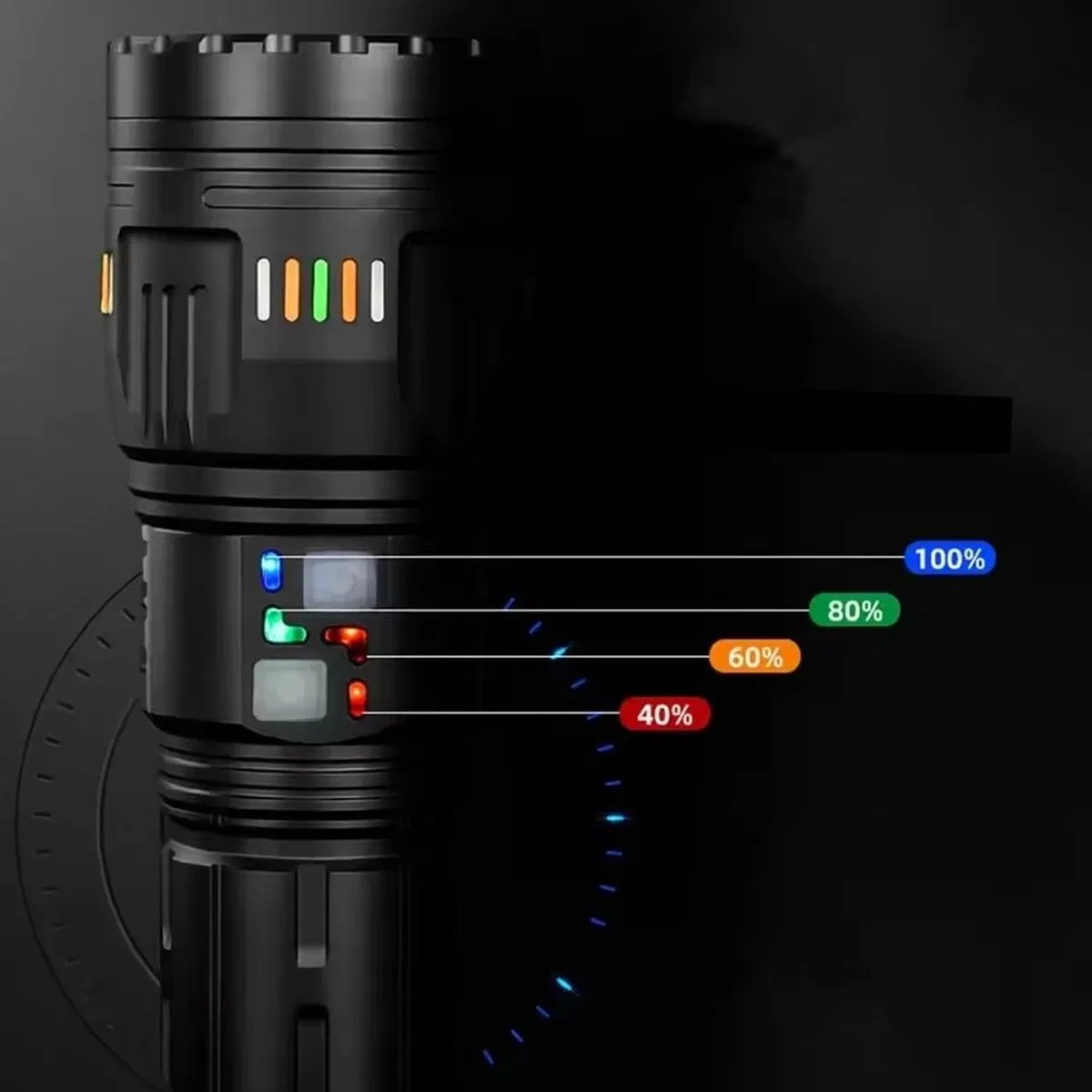 Lazer Etkili Profesyonel El Feneri Wt-631- 30, 000 Lümen görsel 4