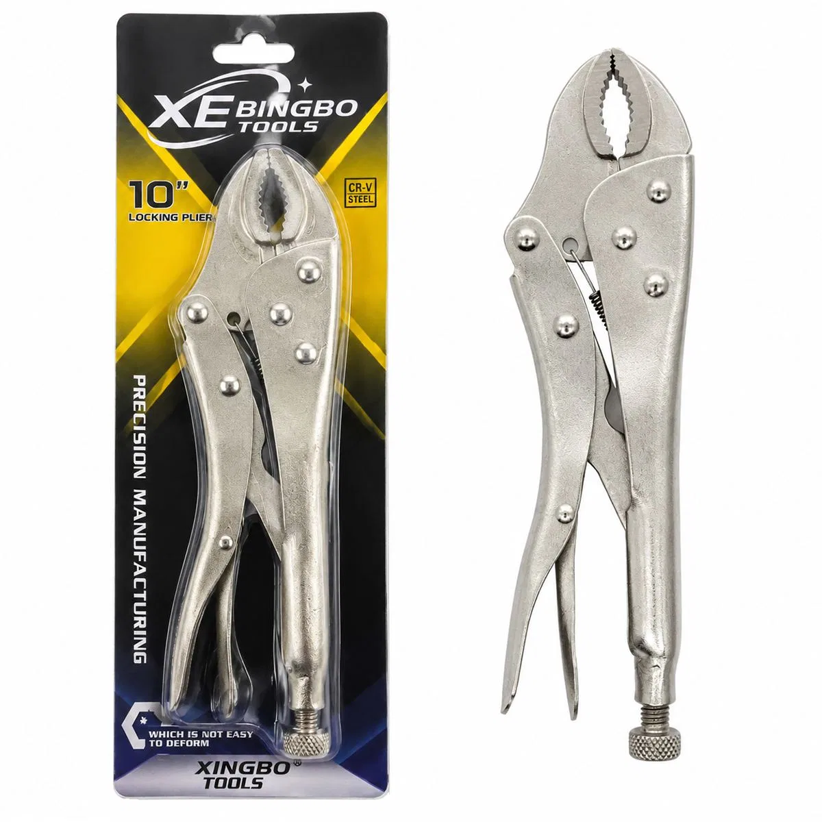250 mm Kilitli Ayarlı Pense (Krom, Komple Metal) görsel 2