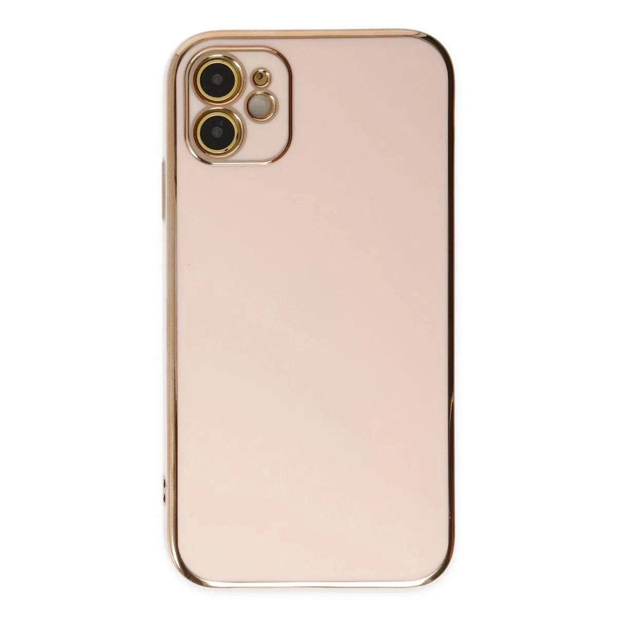 Apple İphone 12 Kılıf Volet Silikon - Pembe görsel 2