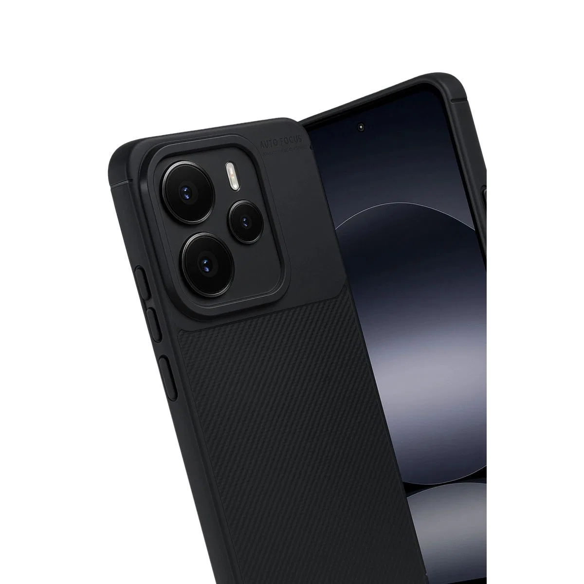 Xiaomi Note 14 5g Auto Focus Karbon Kapak - Siyah görsel 5