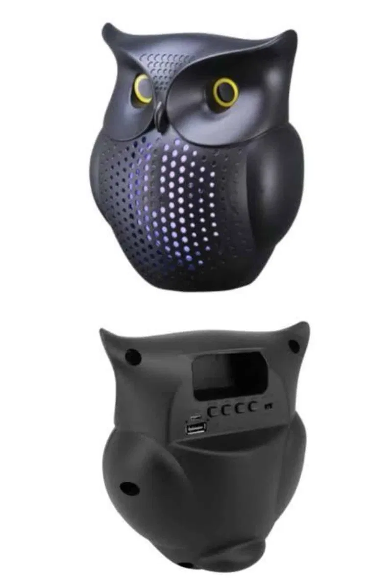 Baykuş Tasarımlı Mini Bluetooth Speaker Yüksek Ses Kaliteli Taşınabilir görsel 3