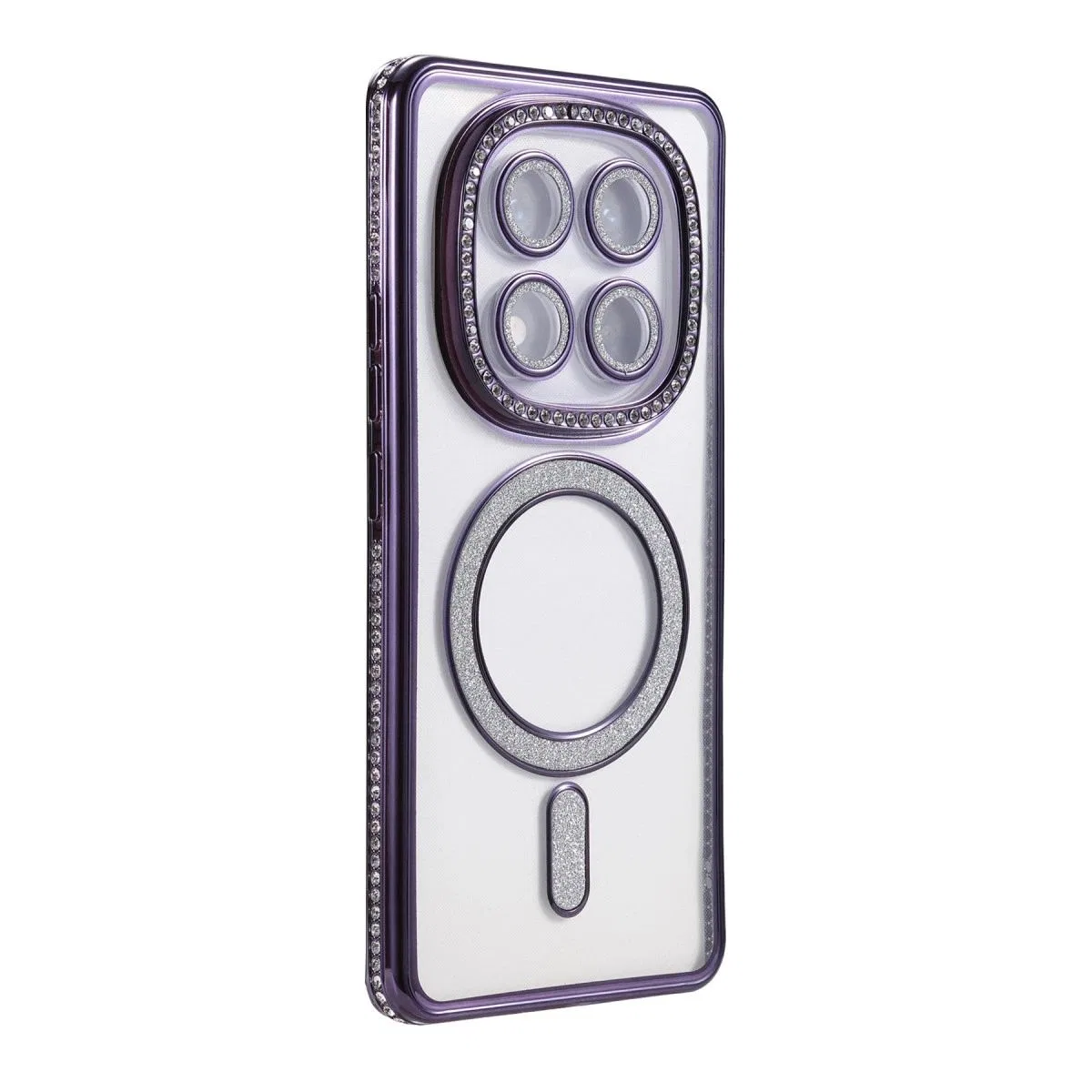 Xiaomi Redmi Note 14 Pro 5g Joke Simli Magneticsafe Kılıf - Derin Mor görsel 3