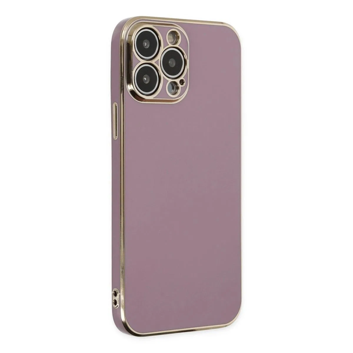 Apple İphone 14 Pro Max Kılıf Volet Silikon - Mor