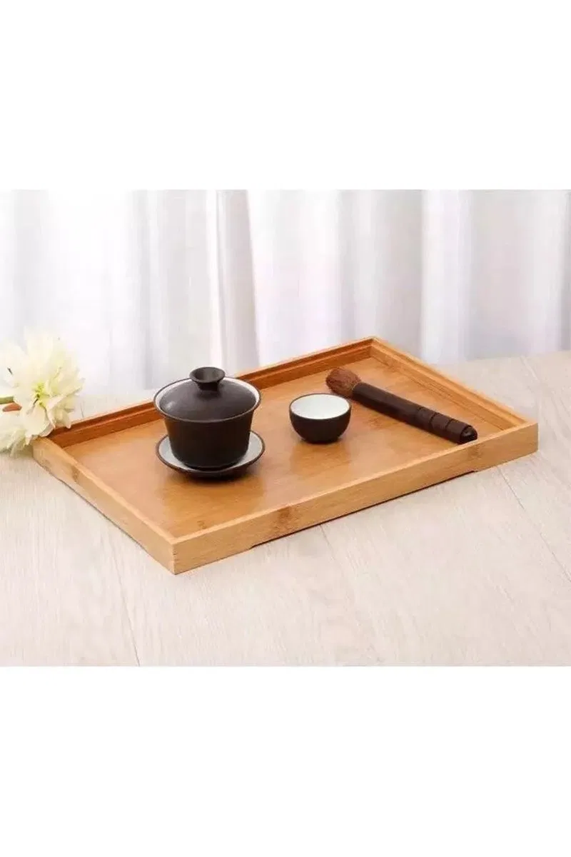 Bambu Çok Amaçlı Düzenleyici Sunum Tepsisi (33 Cm X 22 Cm) Royaleks-81287 görsel 5