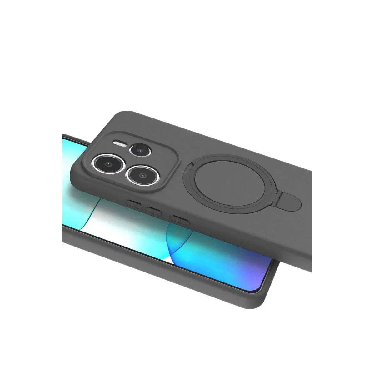 Xiaomi Redmi Note 14 4g Regal Magsafe Standlı Kapak - Titan Gri görsel 4