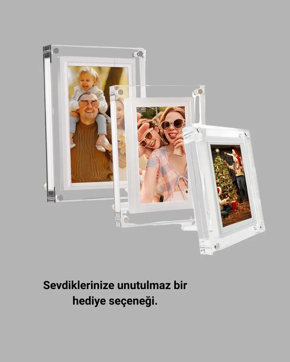 Geniş Görüş Açılı 7 İnç IPS Dijital Çerçeve – Gerçekçi Renkler ve Netlik görsel 5