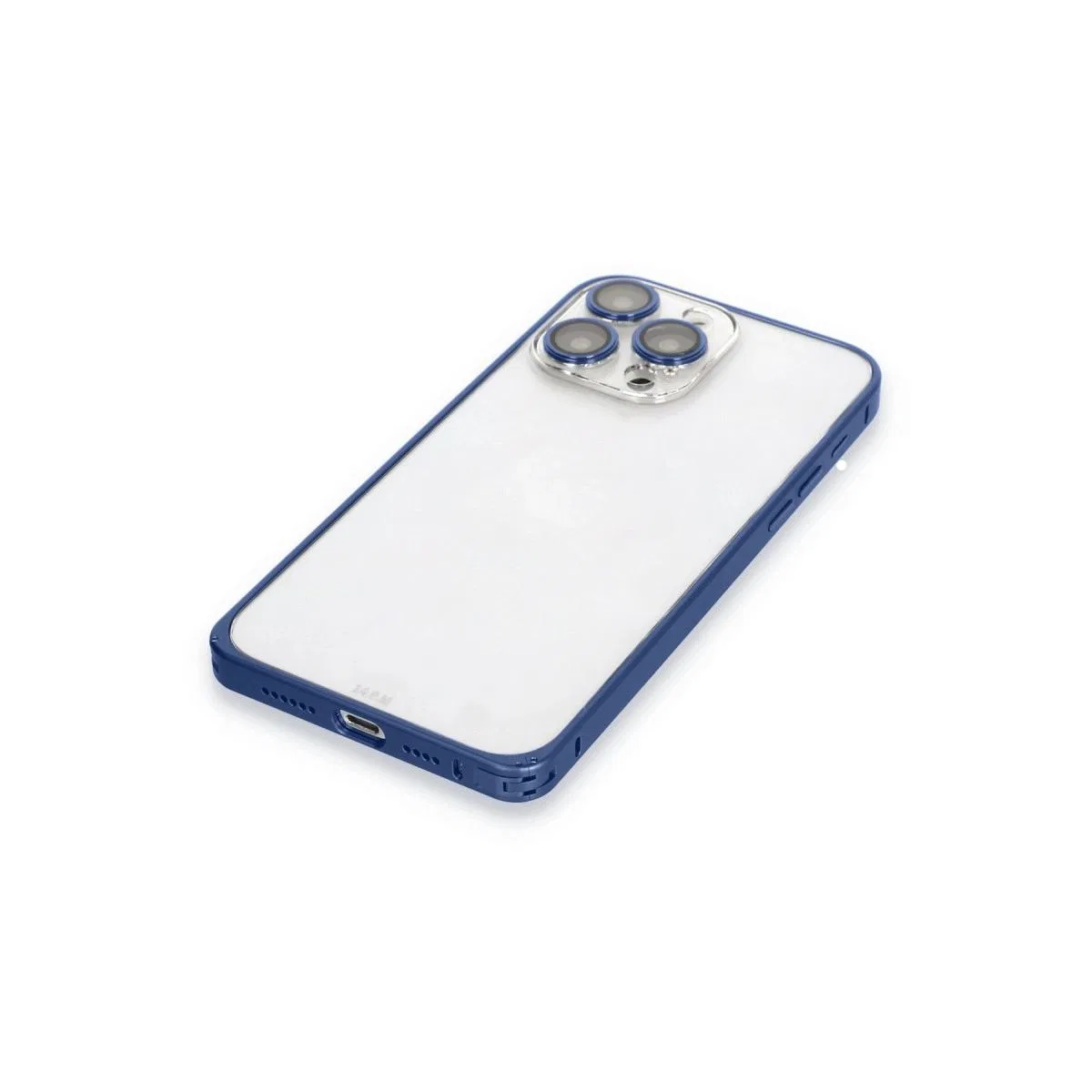 Joko Apple İphone 15 Pro Metal Bumper Mat Kapak - Lacivert görsel 5