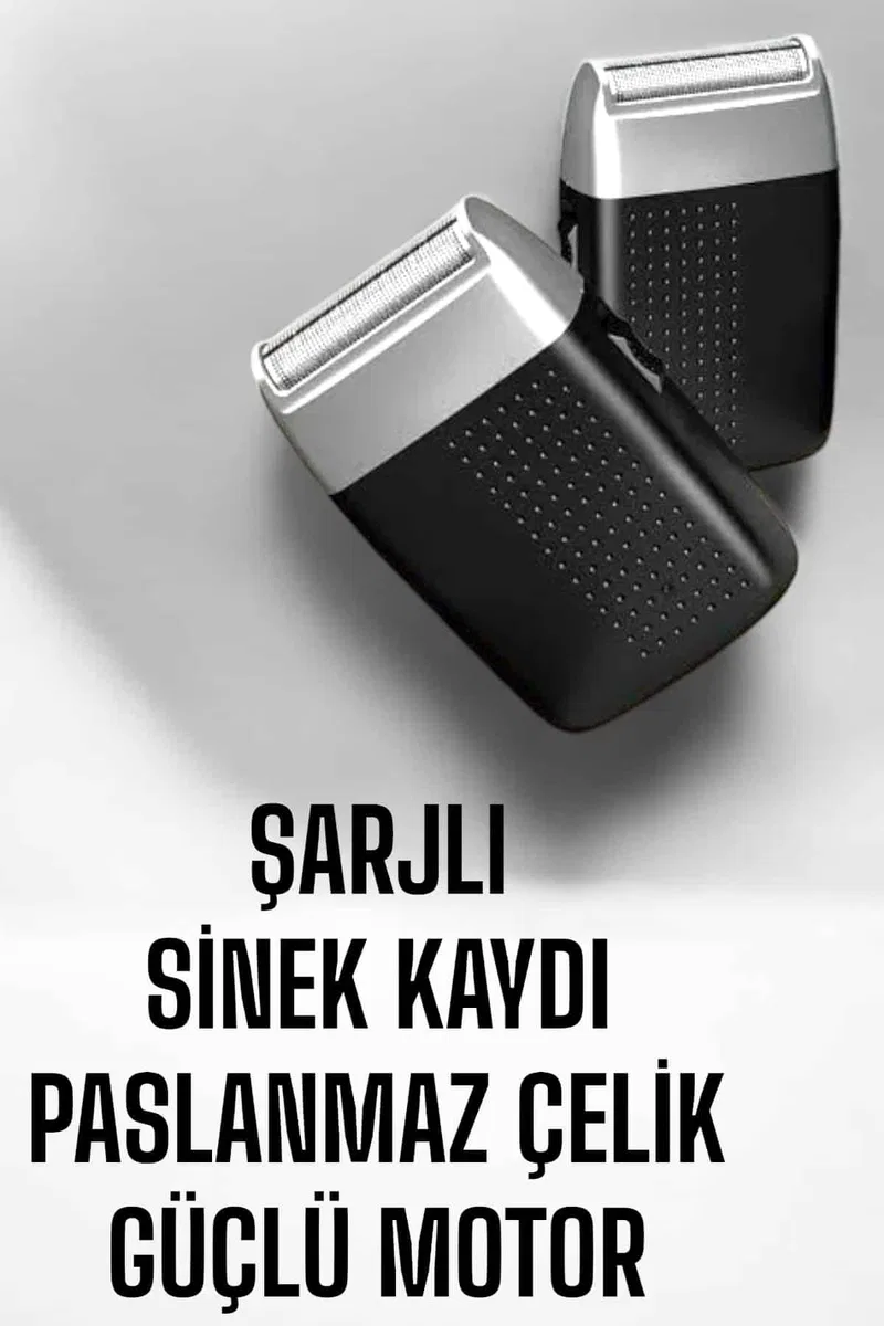 tıraş makinesi Sinek Kaydı Paslanmaz Çelik Taşınabilir Şarjlı görsel 6