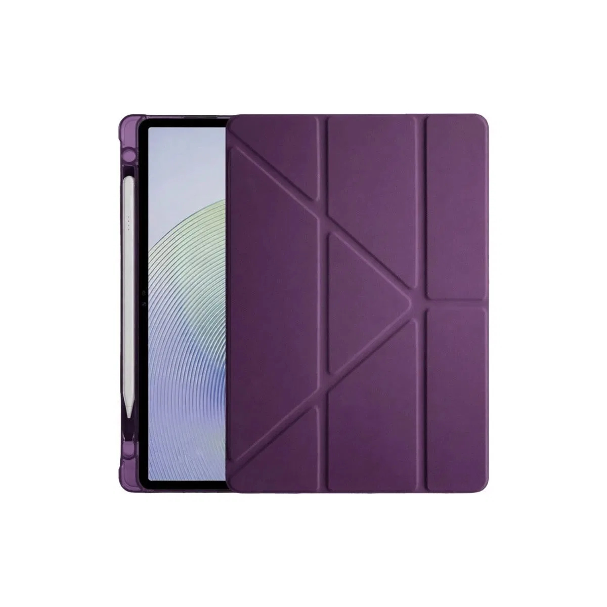 Xiaomi Redmi Pad 2 Kalemlikli Mars Tablet Kılıfı - Mürdüm görsel 2