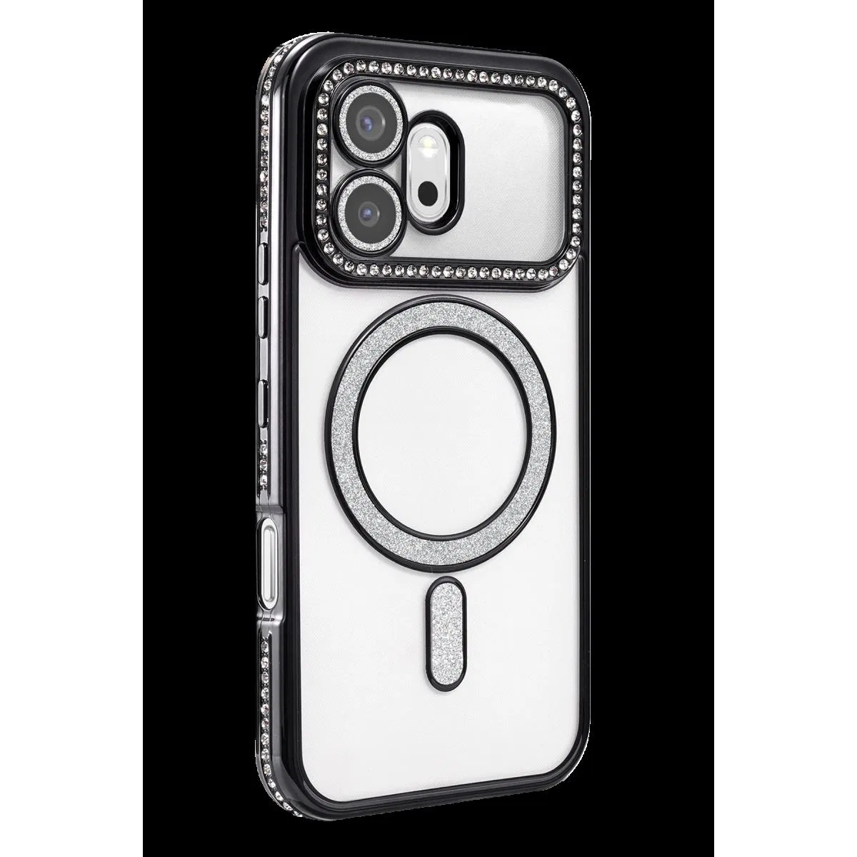 Huawei Honor 600 Joke Simli Magneticsafe Kılıf - Siyah görsel 2