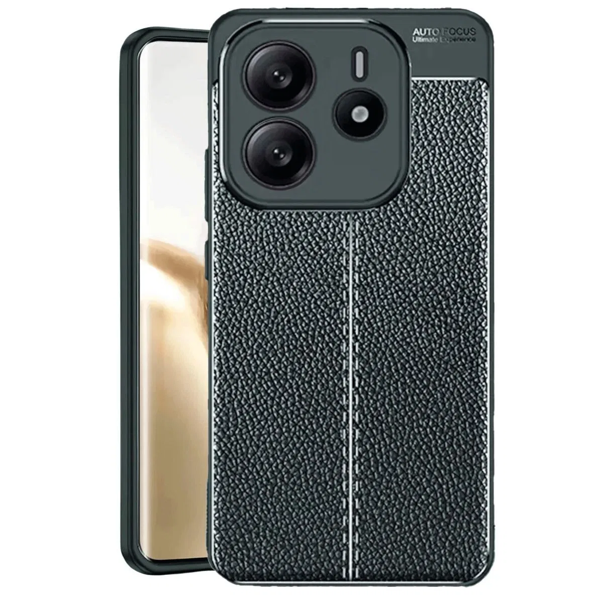 Xiaomi Redmi Note 14 4g Kılıf Auto Focus Kapak - Koyu Yeşil görsel 2