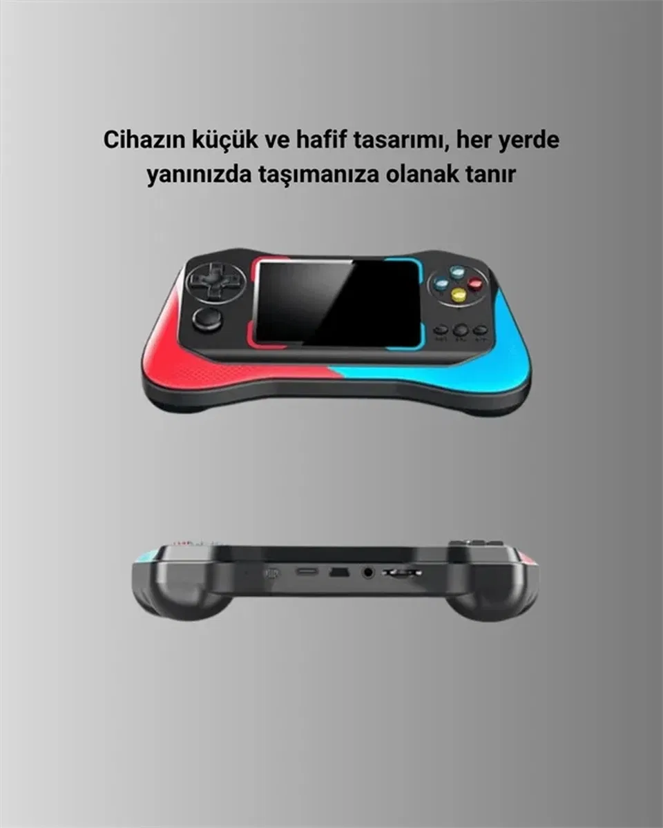 3. 5 İnç Ekranlı Klasik Oyun Konsolu – 500 Dahili Oyun görsel 5