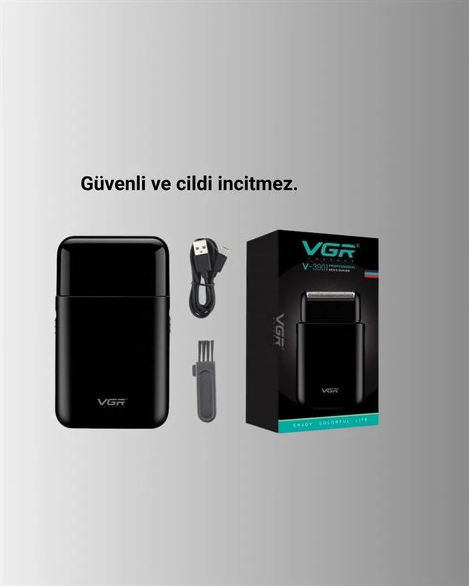 Usb Şarjlı Traş Makinesi – Piston + Ağ Başlık, 600 mah Batarya görsel 2