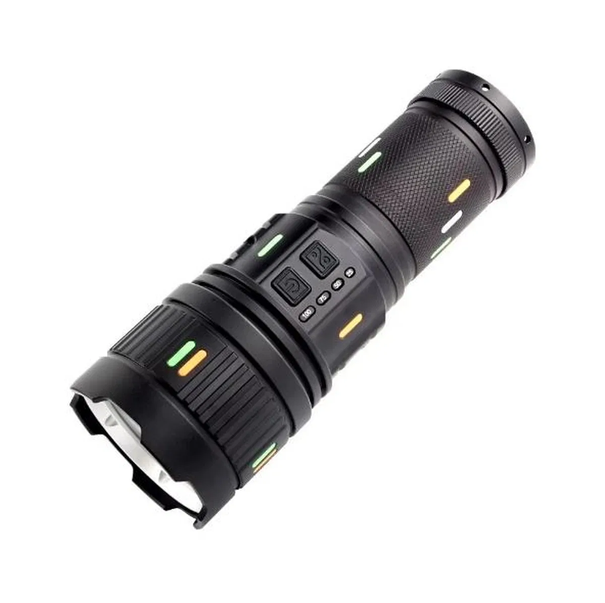 Pro F-3001 Alüminyum Tg Led Güç Göstergeli Type-c Şarjlı El Feneri 100 W görsel 3